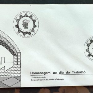 Envelope FDC 392 1986 Dia do Trabalho Economia CBC Brasilia 01