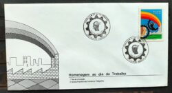 Envelope FDC 392 1986 Dia do Trabalho Economia CBC Brasilia 02