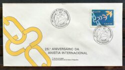 Envelope FDC 394 1986 Anistia Internacional Direito Justica CBC Brasilia