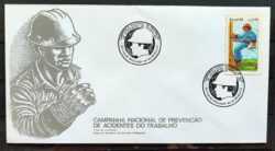 Envelope FDC 397 1986 Prevencao Acidentes de Trabalho Saude CBC BSB