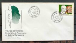 Envelope FDC 400 1986 Octavio Mangabeira Jornalismo Politico CBC BA 01