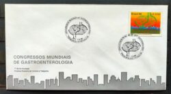 Envelope FDC 401 1986 Congresso Gastroenterologia Saude CBC SP 01