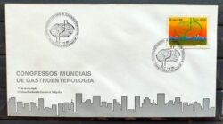 Envelope FDC 401 1986 Congresso Gastroenterologia Saude CBC SP 02