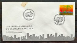 Envelope FDC 401 1986 Congresso Gastroenterologia Saude CBC SP 04