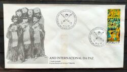 Envelope FDC 403 1986 Ano Internacional da Paz CBC BSB 01