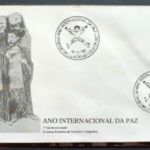 Envelope FDC 403 1986 Ano Internacional da Paz CBC BSB 02