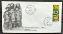 Envelope FDC 403 1986 Ano Internacional da Paz CBC BSB 03