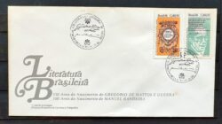 Envelope FDC 406 1986 Dia do Livro Literatura Manuel Bandeira CBC PE 01