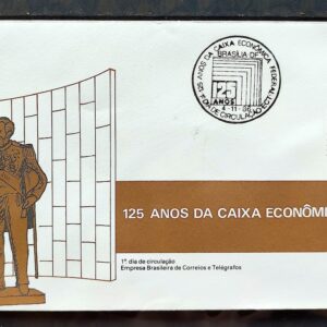 Envelope FDC 407 1986 Banco Caixa Economica Federal Economia CBC BSB 01