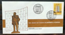 Envelope FDC 407 1986 Banco Caixa Economica Federal Economia CBC BSB 02