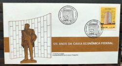 Envelope FDC 407 1986 Banco Caixa Economica Federal Economia CBC BSB 03
