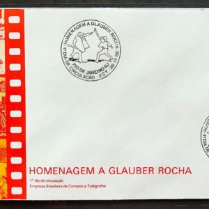 Envelope FDC 409 1986 Cinema Glauber Rocha CBC RJ