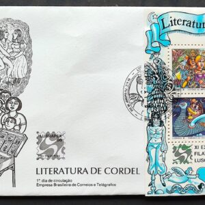 Envelope FDC 412 1986 Lubrapex Literatura de Cordel CBC RJ