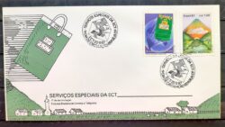 Envelope FDC 418 1987 FAB Servico Postal Carta Malote Comunicacao CBC BSB 2