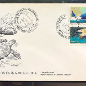 Envelope FDC 421 1987 Fauna Baleia Tartaruga CBC SC 1