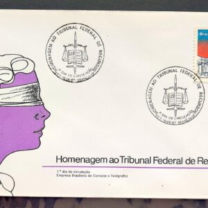 Envelope FDC 422 1987 Tribunal Federal de Recursos Direito Justica CBC BSB 1