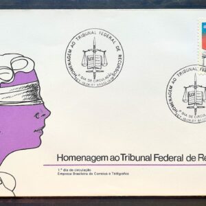 Envelope FDC 422 1987 Tribunal Federal de Recursos Direito Justica CBC BSB 2