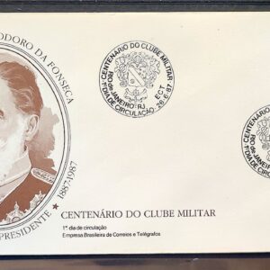 Envelope FDC 423 1987 Clube Militar Brasao CBC RJ 1