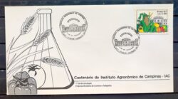 Envelope FDC 424 1987 Instituto Agronomico de Campinas Educacao CBC SP 1
