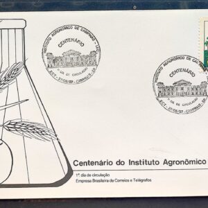 Envelope FDC 424 1987 Instituto Agronomico de Campinas Educacao CBC SP 1