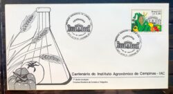 Envelope FDC 424 1987 Instituto Agronomico de Campinas Educacao CBC SP 3