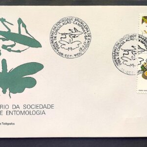 Envelope FDC 425 1987 Louva a Deus Borboleta Inseto CBC SP 1