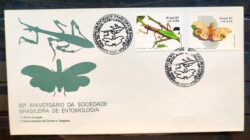 Envelope FDC 425 1987 Louva a Deus Borboleta Inseto CBC SP 2