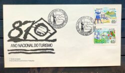 Envelope FDC 426 1987 Turismo Sao Paulo Salvador Curitiba CBC BSB 3