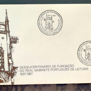 Envelope FDC 427 1987 Real Gabinete Portugues Leitura Educacao CBC RJ 1
