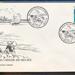 Envelope FDC 431 1987 Recife Pernambuco Navio CBC PE 02