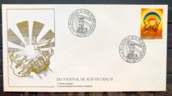 Envelope FDC 432 1987 Dia de Acao de Gracas Religiao CBC BSB 01