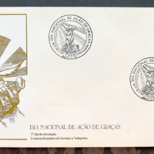 Envelope FDC 432 1987 Dia de Acao de Gracas Religiao CBC BSB 01