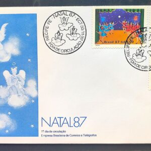 Envelope FDC 433 1987 Natal Religiao CBC PE 01