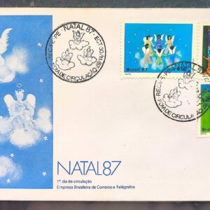 Envelope FDC 433 1987 Natal Religiao CBC PE 02