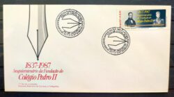 Envelope FDC 434 1987 Colegio Dom Pedro Educacao CBC RJ