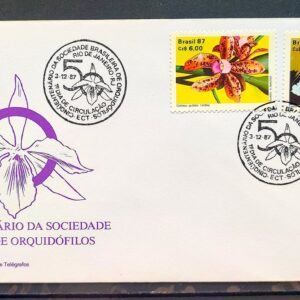 Envelope FDC 435 1987 Flora Orquidea CBC RJ 03