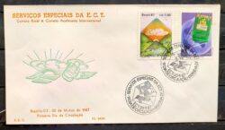Envelope PVT FIL 004 1987 FAB Servico Postal Carta Malote Comunicacao CBC BSB