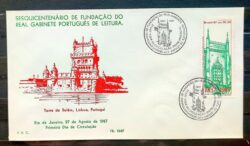 Envelope PVT FIL 013 1987 Real Gabinete Portugues Leitura Educacao CBC RJ