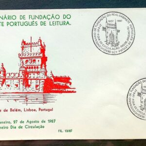 Envelope PVT FIL 013 1987 Real Gabinete Portugues Leitura Educacao CBC RJ