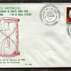 Envelope PVT FIL 017 1986 Ernesto Simoes Filho Jornalismo CBC BA