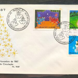 Envelope PVT FIL 019 1987 Natal Religiao CBC PE