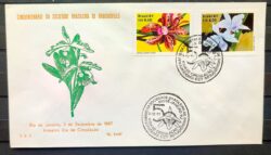 Envelope PVT FIL 021 1987 Flora Orquidea CBC RJ