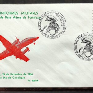 Envelope PVT FIL 23B 1986 Trajes e Uniformes Militares Aviao CBC CE
