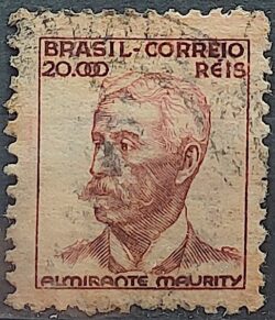 Selo Regular Cod RHM 368 Netinha Almirante Maurity Militar 20000 Reis Filigrana P 1941 Circulado 2