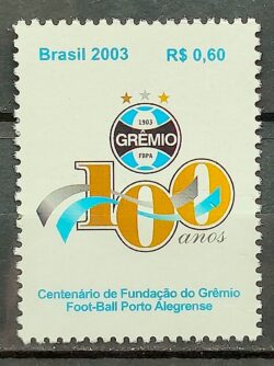 C 2532 Selo Centenario Gremio Futebol 2003
