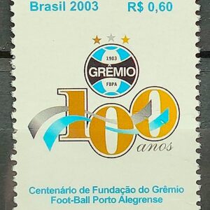 C 2532 Selo Centenario Gremio Futebol 2003
