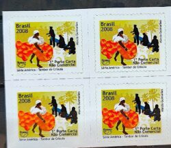 C 2726 Selo Upaep Tambor de Crioula Musica 2008 Quadra