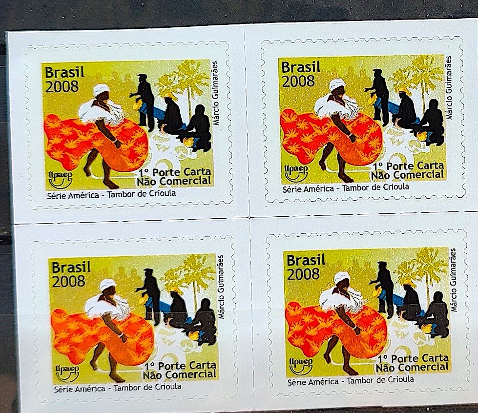 C 2726 Selo Upaep Tambor de Crioula Musica 2008 Quadra