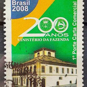 C 2757 Selo 200 Anos Ministerio da Fazenda Economia 2008 Circulado 1