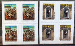 C 2768 Selo de Natal Religiao Franciscano 2008 Quadra Serie Completa